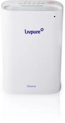 LIVPURE Chrome Portable Room Air Purifier  (White)(OPEN BOX) LIVPURE Chrome Portable Room Air Purifier  (White)(OPEN BOX)